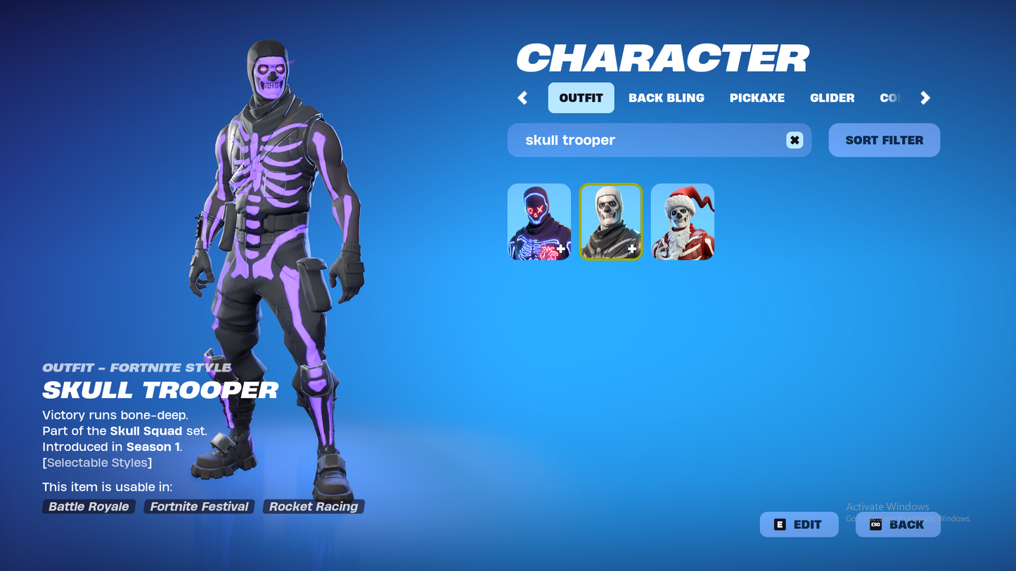 PURPLE SKULL TROOPER ACCOUNT (50-150 SKINS)